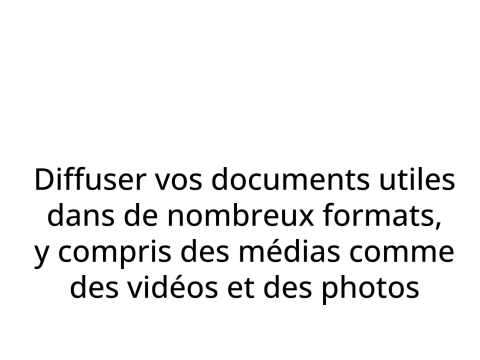 Partagez vos documents